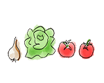 dibujo verduras