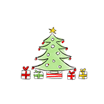 dibujo árbol de navidad