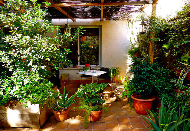 jardín terraza liadísimo