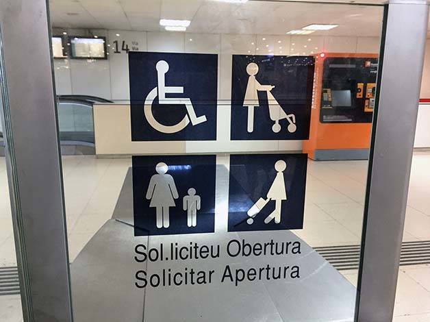 silla de ruedas metro