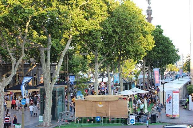 Tast a la Rambla en Barcelona