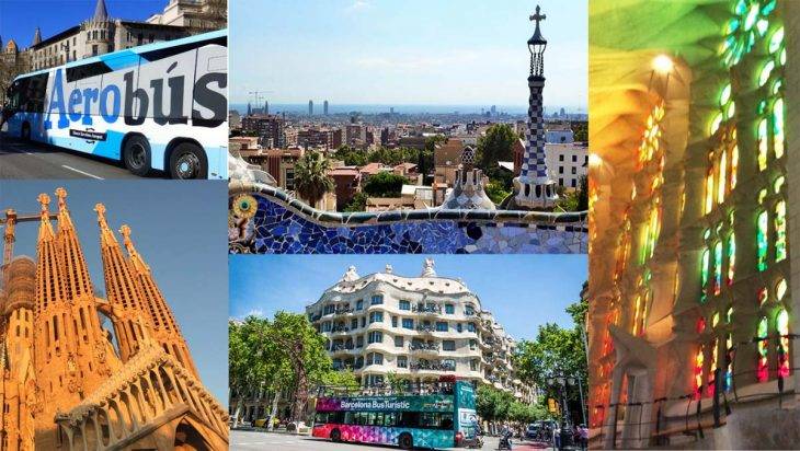 City pass: Sagrada Familia, parque Gûell, Aerobus y Bus turístico