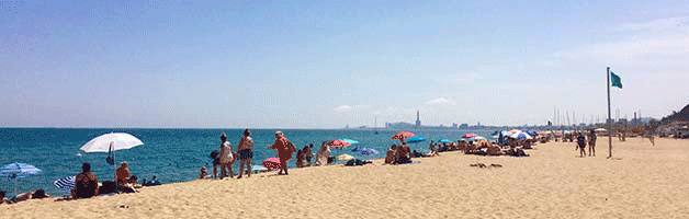 playas cerca de Barcelona Montgat