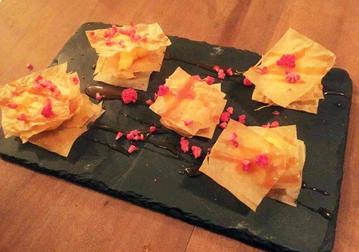 the sopa boba postre milhojas