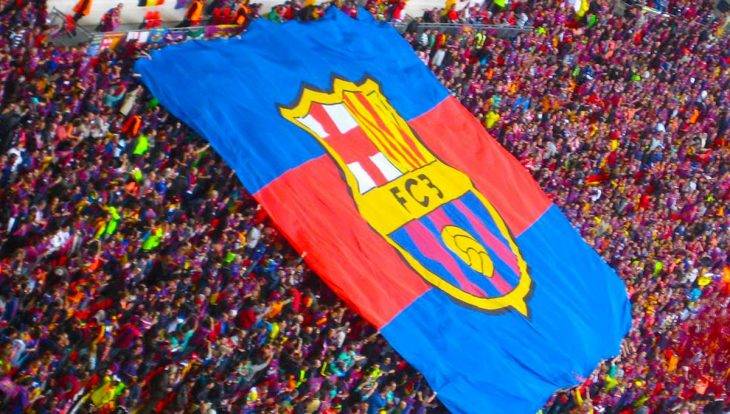 Calendrier du FC Barcelone drapeau Camp Nou