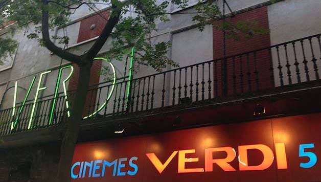 cines de barcelona, exterior cine verdi
